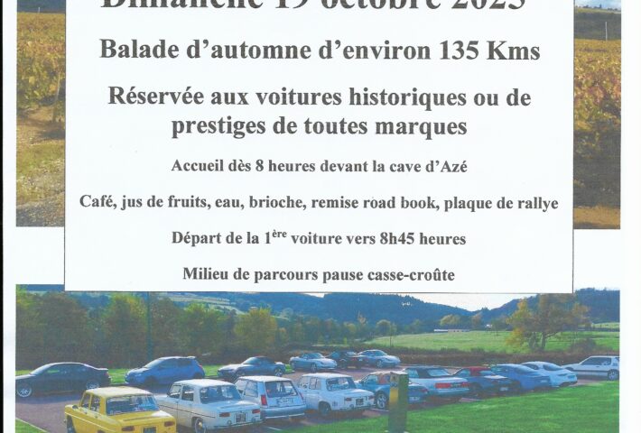 Balade touristique historique d&rsquo;automne
